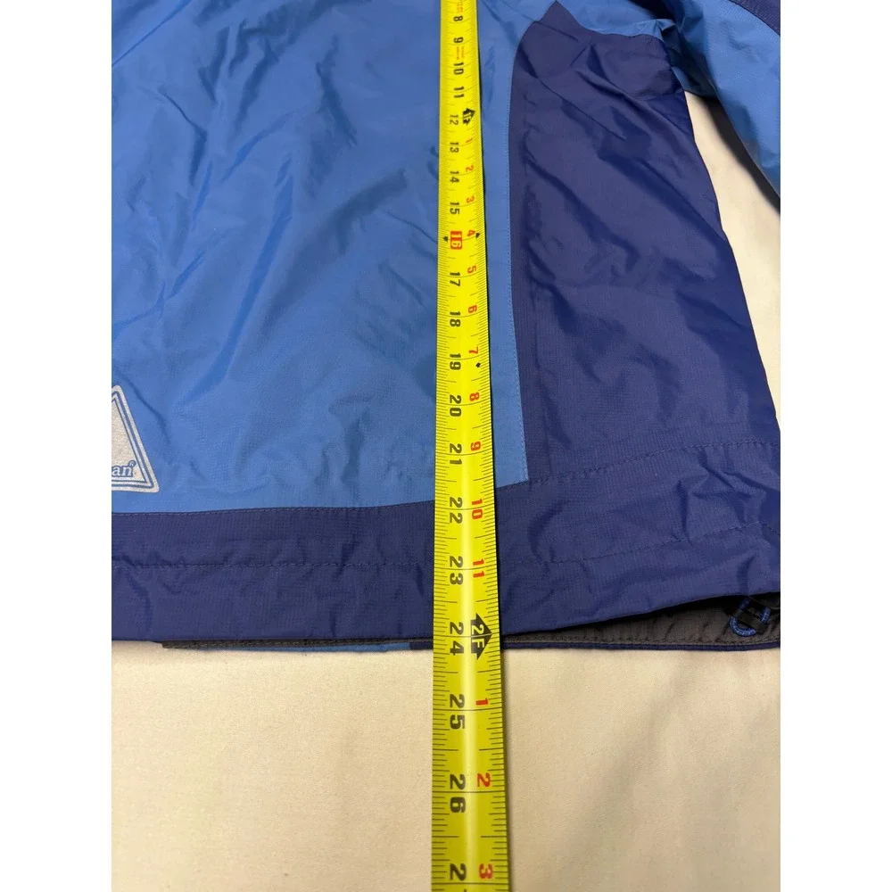 LL‎ Bean Gore Tex Kids XL 18 Blue Navy Hooded Waterproof Rain Jacket